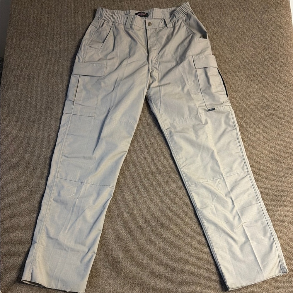 TRU SPEC Men’s 36/36 Tactical Cargo Pants Tan Uniform Expandable Waist NWOT